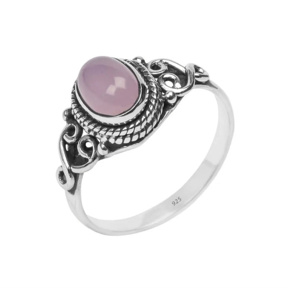 Rose quartz ring